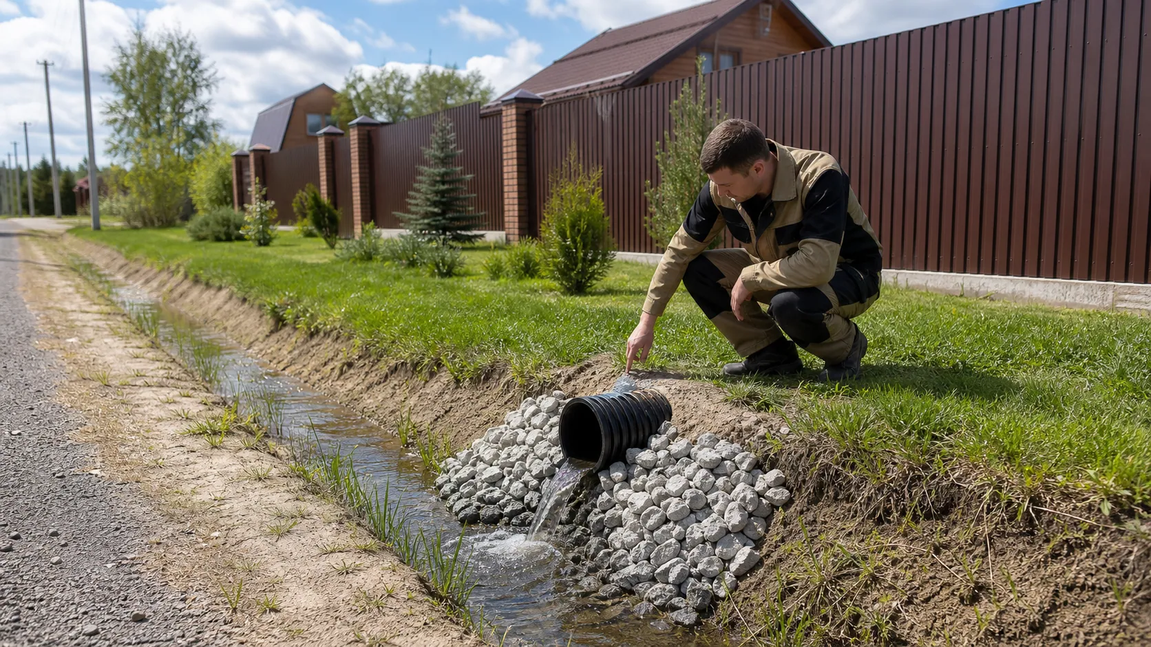 Куда отводить воду с участка: есть ли канава и канава на участке