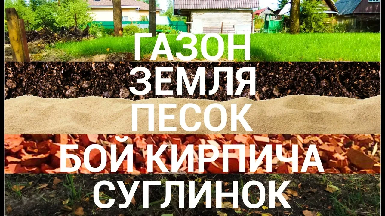 Обложка видеоразбора: Подъём заболоченного участка на полметра и устройство газона