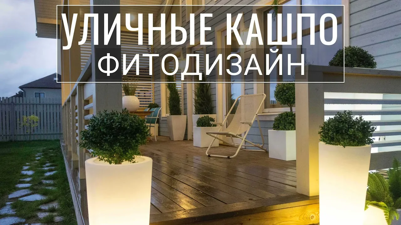 Обложка видеоразбора: Сад спустя год после озеленения и три варианта кашпо для террасы